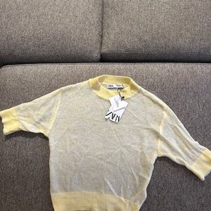 Women's wool short sleeve top